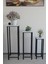 Modern 3'lü Metal Ayaklı Saksılık Dekoratif Çiçeklik Çok Amaçlı Yan Sehpa 1
