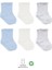 Nessiworld Basic Penye Soket Çorap 6'lı BS10101B Mavi Ekru Gri 1