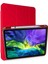 CPT83 iPad Pro 11 (2018) Kılıf Kalemlikli Mars Tablet Kılıfı - Kırmızı 1