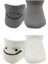 Nessiworld 2'li Sneakers Smile Penye Çorap BS20106 Gri Ekru 2