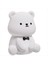 Silikon Teddy Bear Eğlenceli Gece Işığı 3 Seviye Döner Olabilen Kreş Işık Renkli Beyaz Yatak Odası Için Lamba Yanında Uyuyan (Yurt Dışından) 1