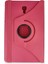 CPT83 Samsung Galaxy T590 Tab A 10.5 Kılıf 360 Tablet Deri Kılıf - Pembe 2