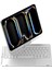 OMR02 iPad Pro 11 (2024) F11 Ats Kılıf Magic Dönen Klavyeli Tablet Kılıf - Gümüş 5