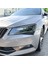 Araç Karbon Fiber Desen Farlar Kaş Far Trim Kapağı Skoda Için Superb B8 2016-2018 Araç Stil (Yurt Dışından) 3