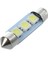 10X 36MM Lamba Ampul 3 LED 5050 Smd Beyaz Araba Kubbesi Festoon (Yurt Dışından) 2