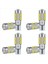 8pcs W5W T10 12V 6000K 5630 10 Smd Araba LED Ampul Kanbus Plakası Yan Dönüş Singal Işık Süper Parlak Beyaz (Yurt Dışından) 2