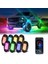 Rgb Kaya Işıkları Uygulama Kontrolü Yanıp Sönen Müzik Müziği Su Geçirmez Tekerlek Iyi Işık 8 Pods (Yurt Dışından) 5