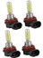 4x H11 55W 3000K Altın Sarı Xenon Hid Halojen Fog Lamba Ampul Far (Yurt Dışından) 1