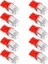 10 T10 W5W 168 194 Kırmızı 5050 Smd 5 LED Yan Ampul Lamba (Yurt Dışından) 3