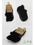 Nessiworld 2'li Sneakers Kaymaz Basic Penye Çorap BS20103 Siyah Ekru 5