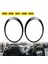 Siyah Far Trims Halka Çerçeveleri Mini Cooper Için Kapak Çifti R55 R56 2007-2015 51137149905 51137149906 51132752145 (Yurt Dışından) 3