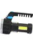 PS-3879 USB Şarj Göstergeli Şarj Edilebilir 7*xpe +Cob LED El Feneri 5