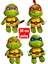 30 cm Ninja Kaplumbağa Peluş Oyuncak – Donatello / Raphael / Michelangelo / Leonardo – Yumuşak Peluş Figür 2