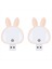 2pcs USB Okuma Lambası, Mini Tavşan Gece Işığı, Akıllı Ses 3 Renkli Masa Lambası Yatak Odası Çocuk Odası Pembe (Yurt Dışından) 2