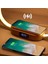 Çok Fonksiyonlu Kablosuz Şarj Cihazı Stand Saat LED Masa Lambası Gece Işık USB Hızlı Şarj Istasyonu Dock iPhone Samsung (Yurt Dışından) 3