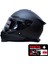 FG601 Kask Karbon Full Face Motosiklet Mat Siyah Çift Vizör UV Bluetooth Yuvalı ECE 22.06 MIPS 7