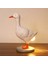 Ördek Lambası, 3D Ördek Masası Lambası, Hayata Benzeyen LED Ellamp, Reçine Ördek Gece Işığı USB Beyaz (Yurt Dışından) 2