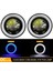 1 Çift 3 5 Inç Araba LED Sis Lambası 12V Cob Angel Gözler Halka Lens 30W Yüksek Parçası Kobu Kipi Işık Mavi Işık (Yurt Dışından) 3