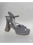 K051 Mavi 12 cm Platform Topuklu Kadın Ayakkabı 1