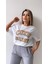 Kabartmalı Cute Daisy Tişört Ekru Bej 7