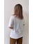 London Varak Baskılı Tişört Ekru 4