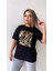 Awe Some Varak Baskılı Tişört Siyah 8
