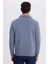 Unisex Relax Fit Rahat Kesim Pamuklu Iç Polarlı Fermuarlı Gri Polo Yaka Flato Cepli Sweatshirt Hırka 7