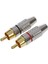 2 x Rca Erkek Fiş Sesli Video Koaksiyel Kablo Konektörleri Av Adaptörleri (Yurt Dışından) 2