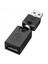 Siyah USB 2 0 Erkek - USB Kadın 360 Derece Döndürme Açısı Uzatma Adaptörü (Yurt Dışından) 1