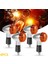 Motosiklet Turn Sinyalleri Honda Kawasaki Suzuki Yamaha Bobber Chopper (4pcs) Için Krom Mermi Ön Arka Işıklar (Yurt Dışından) 2