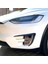 Araba Ön Tampon Ayırıcı Spoiler Kapaklar Tesla Model x 2015-2020 Karbon Fiber Abs Için Trim Sis Farları Kaş Rüzgar Bıçağı (Yurt Dışından) 4