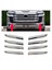 8pcs Gümüş Ön Sis Fark Trim Şeridi Toyota Land Cruiser 2023 LC300 Için Ön Izgara Tamponu (Yurt Dışından) 2