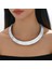 Gümüş Renk Yılan Model Kalın Choker Kolye – Modern ve Şık Kadın Kolye 1