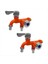 2pcs 2 Yollu Musluk Musluk Ayırıcı Bahçe Hortum Splitter Su Spigot Splitter, Açık Çift Musluklar Su Musluk, Turuncu (Yurt Dışından) 1
