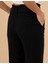 Kadın Siyah Carrot Fit Keten Pantolon 50263920-VR046 7
