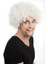 Beyaz Renk Kıvırcık Afro Bonus Peruk 2