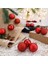 12 Adet Parlak Kırmızı 3 cm Mini Yılbaşı Topu, Noel Çam Ağacı Topu, Süs Topu 7
