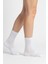 Kadın Ekstra Yumuşak Dikişsiz Beyaz Soket Çorap 2