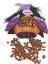 Halloween Witch Snack Attack Köpek Oyuncağı 4