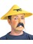 Uzak Doğu Asyalı Çin Japon Şapkası Sarı Renk 2