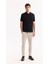 Erkek Siyah %100 Pamuk Jakarlı Polo Yaka Regular Fit T-Shirt A41Y1196 9