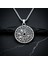 Vegvisir Pusula - Viking Sembol Gümüş Kaplama Örme Zincir Kolye 2