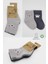 Nessiworld Bear Penye Soket Çorap 2'li BS10116 Gri 5