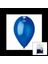 GM-110-36-54 Metalik - Mavi Balon 11&amp;apos;&amp;apos; - 28CM - 100 Parça (5148) 1