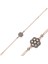 925 Ayar Gümüş Rose Elmas Montür Çiçek Bileklik BR0460633 (972972) 2
