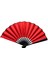 Plastik Kumaş Yelpaze 12'li Kırmızı 1