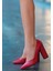 Giort Kırmızı Cilt Topuklu Ayakkabı 5