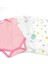 Yarım Kol Kız Bebek Çıtçıtlı Body 3'lü Set 8