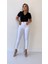 Toparlayıcı Skinny Jean Ekru 4