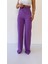 Ayrobin Keten Rahat Pantolon Lila 6